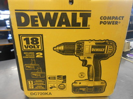 DeWalt Dc720KA 18v Drill 2 Batteries 