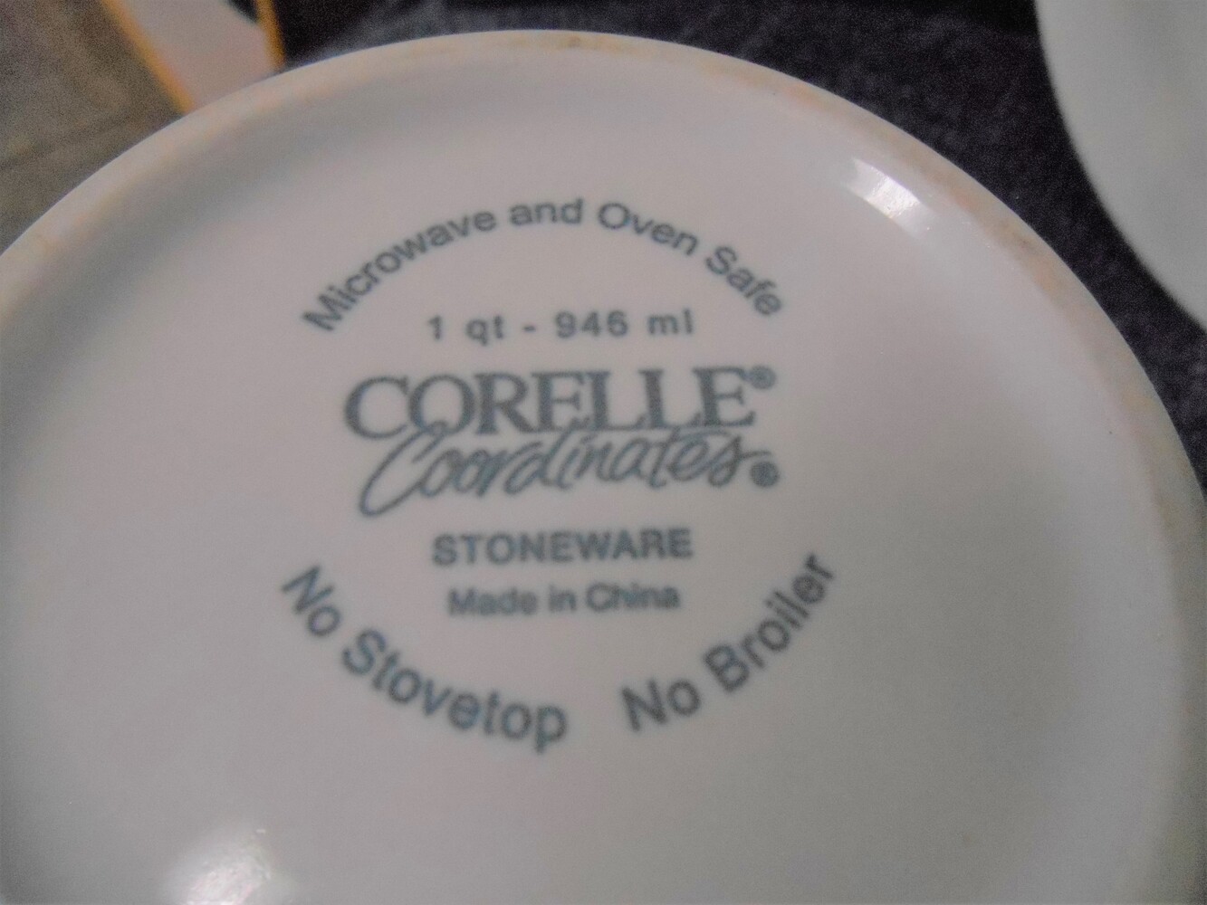 Corelle Coordinates 3 pc Stoneware Bowl Set 1-3 QT - White