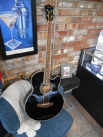 Ibanez Black Acoustic Bass Guitar