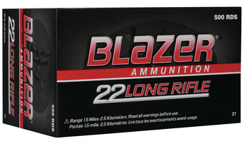 Blazer .22 LR 40 Grain 500-Rd Lead Round Nose Ammo