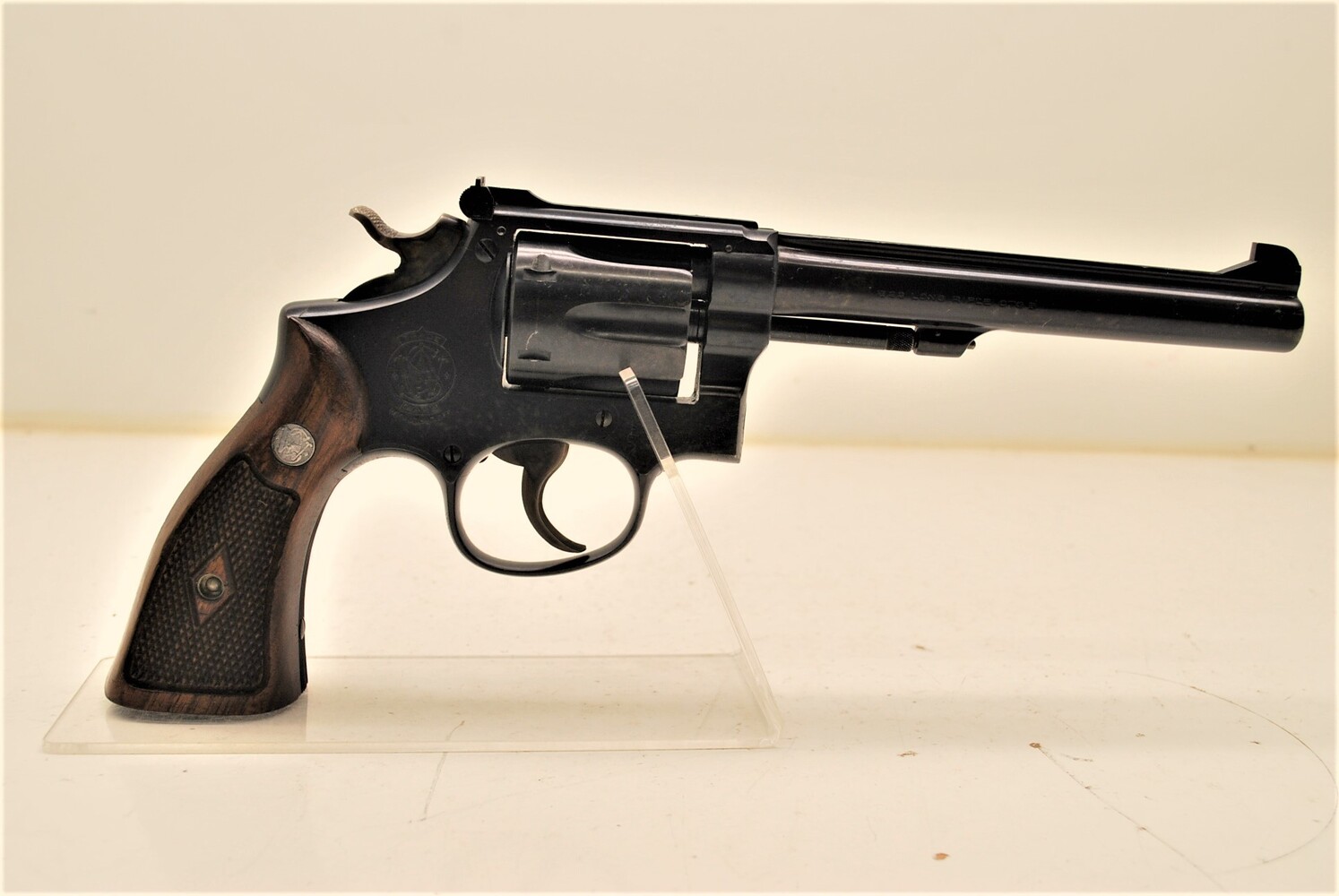 S&W K-22 Masterpiece .22LR 3rd Model Post War 6Rd Revolver Gold Box Smith Wesson