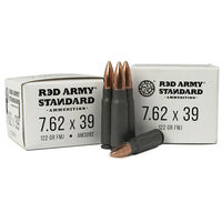 Red Army Standard 7.62x39mm Ammo 122gr FMJ Steel Cased 20Rds