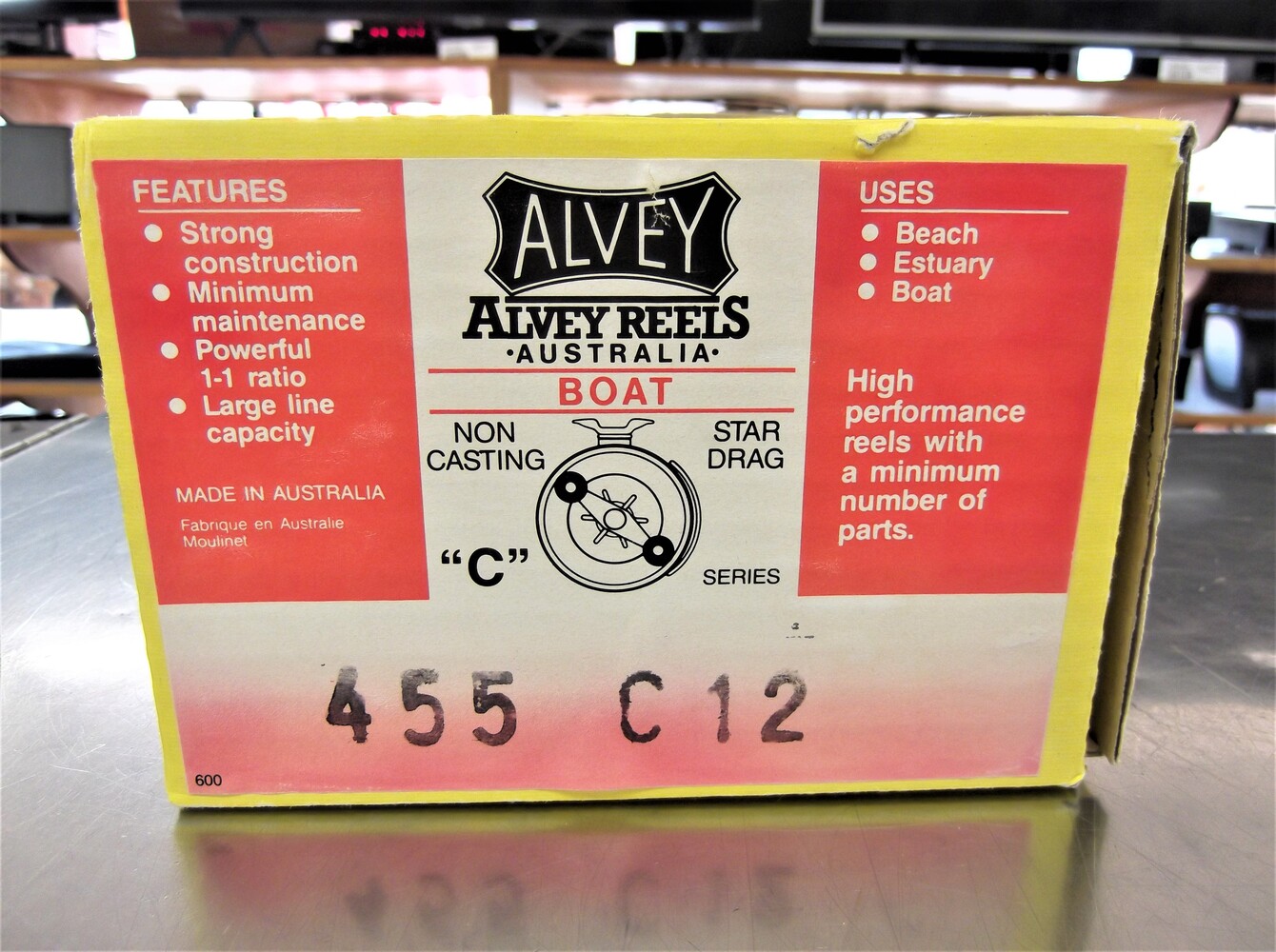 ALVEY 455-C12 Non-Casting Star Drag 