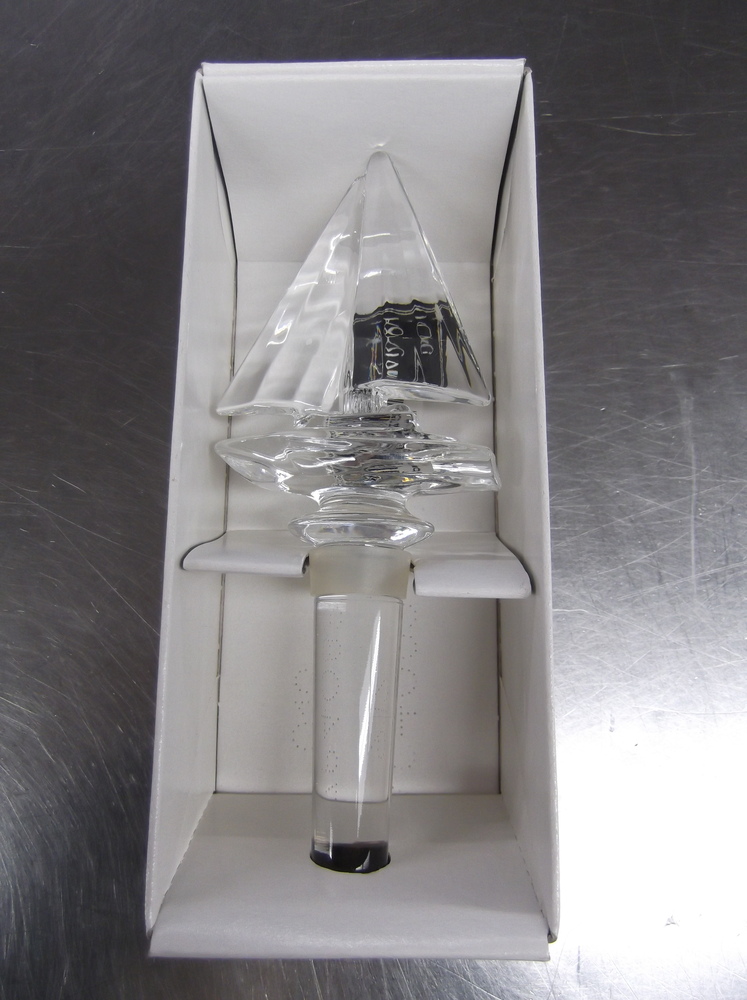Mikasa Crystal Glass Sail Ship Bottle Stopper Regatta Sail Boat T8231/900