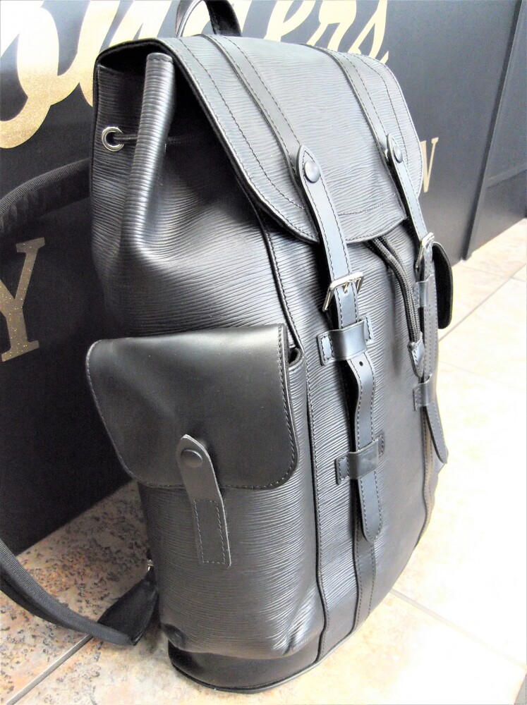 Louis Vuitton Christopher PM Backpack in Epi Leather - Black