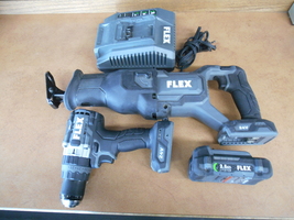 Flex Sawzall/ drill combo kit W/ 1 Battery and charger