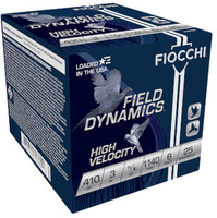 FIOCCHI .410ga High Velocity 3in 6-Shot 25 Shells Per Box