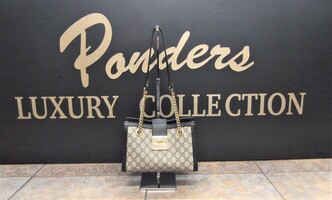 GUCCI GG SUPREME MONOGRAM SMALL PADLOCK HANDBAG