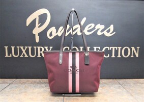 COACH City Zip Tote With Horse And Carriage - Oxblood