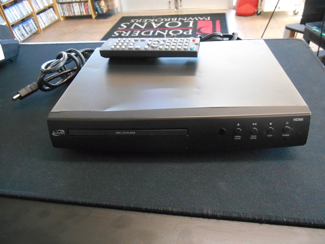 iLive DVD Player with HDMI Conversion, DH300BI, Black