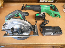 Metabo 36v Circular and Reciprocating Saw Combo Kit W/ charger and battery