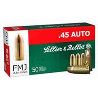 *Aged Boxes* S&B Sellier & Bellot .45 ACP FMJ 230gr. 50 Rd Ammo