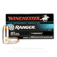 Winchester Ranger T-Series .40 S&W - 180 Grain JHP 50 Rounds