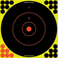 Birchwood Casey Shoot-N-C Reactive Targets: Bull's-Eye SRC-5 12" Round 200 Yard 