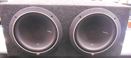 Rockford Fosgate Punch 2-10" P1 Subwoofers in Enclosure