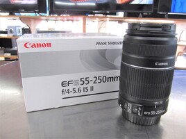 Canon - EF-S 55-250mm f/4-5.6 IS II Telephoto Zoom Lens - Black