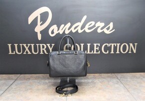 Louis Vuitton Bandouliere Speedy 25 Monogram Empreinte Black Leather