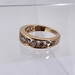  14kt Y/G 1.23cttw. Channel Set Nat. Diamond Band