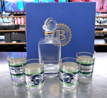 Seattle Seahawks Five-Piece Decanter And Glasses Set - The Bradford Exchange