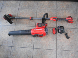 CRAFTSMAN 20VT WEEDEATER/ BLOWER COMBO