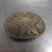 Vintage MARLBORO 1987 Brass Collectible Belt Buckle