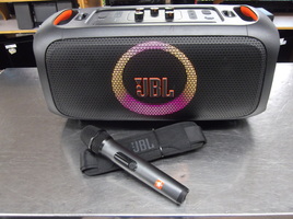 JBL PartyBox On-The-Go Essential - Portable Party Speaker Wireless Mic