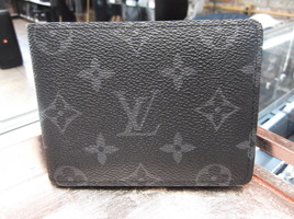Louis Vuitton Multiple Wallet - Black/Grey Monogram Eclipse Canvas