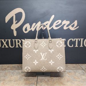 Louis Vuitton OnTheGo MM Bicolor Monogram Empreinte Leather Handbag