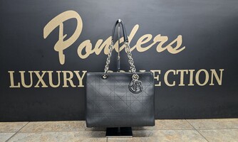 Christian Dior Ultradior Tote Cannage Stitch Grained Calfskin Medium Handbag